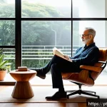 Home 21 자서전적 치료법에서의 피드백의 중요성 - A serene therapy room in a modern Brazilian apartment, featuring warm natural light filtering throug...