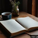 Home 20 자서전적 치료법의 단기 및 장기 효과 - A serene, cozy room with a person sitting comfortably by a window, journaling their autobiographical...